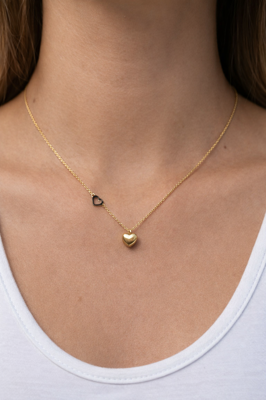 Minimal Heart Pendant Necklace | Anti-tarnish