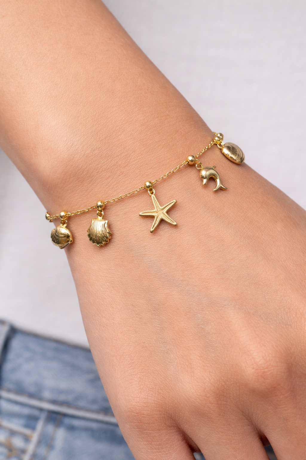 Ocean Charm Bracelet | Anti-tarnish