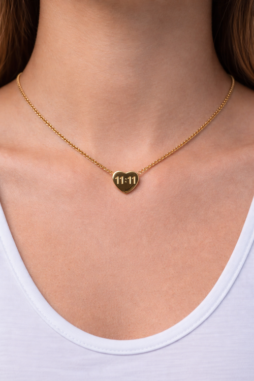 11:11 Wish Heart Necklace ✨ | Anti-tarnish