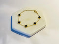 Midnight Clover Gold Bracelet
