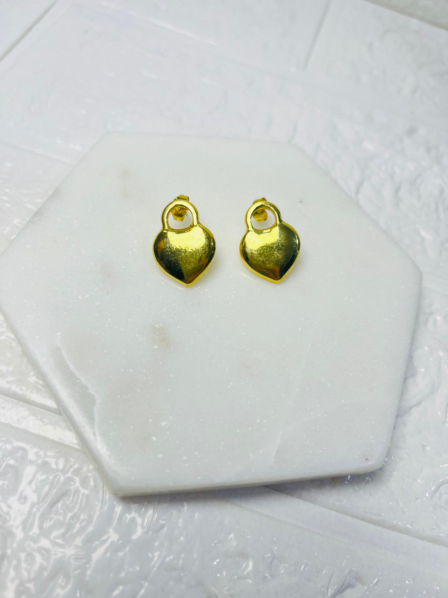 Mini Love Heart Studs | Anti-tarnish