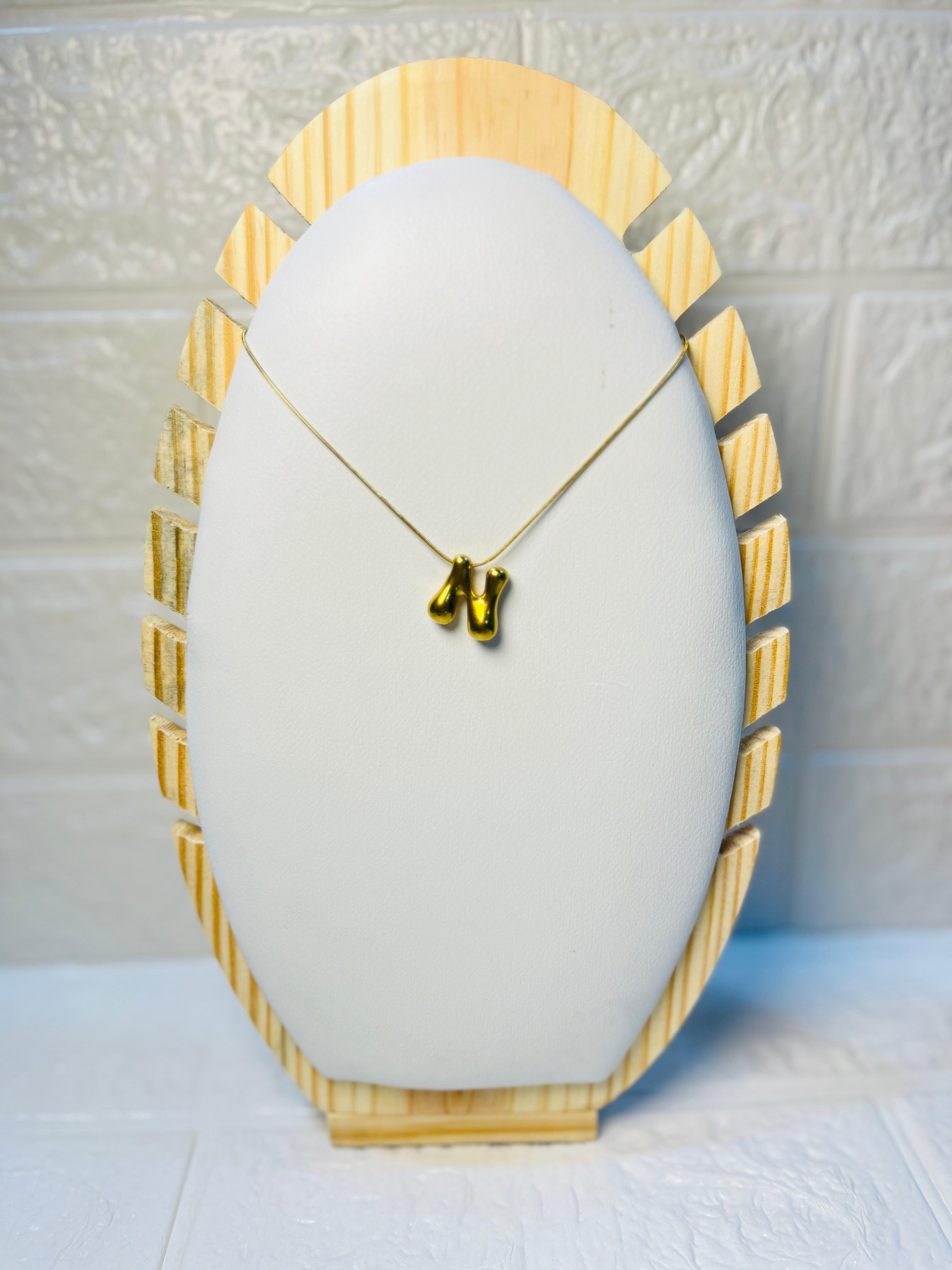 Liquid Gold Initial "N" | Anti-tarnish