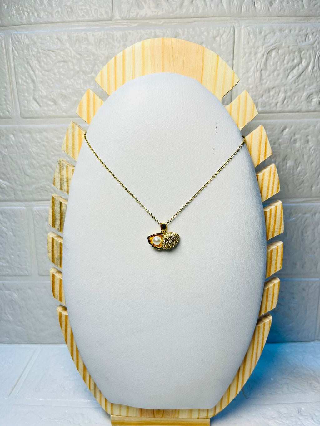 Golden Shell Charm Necklace | Anti-tarnish