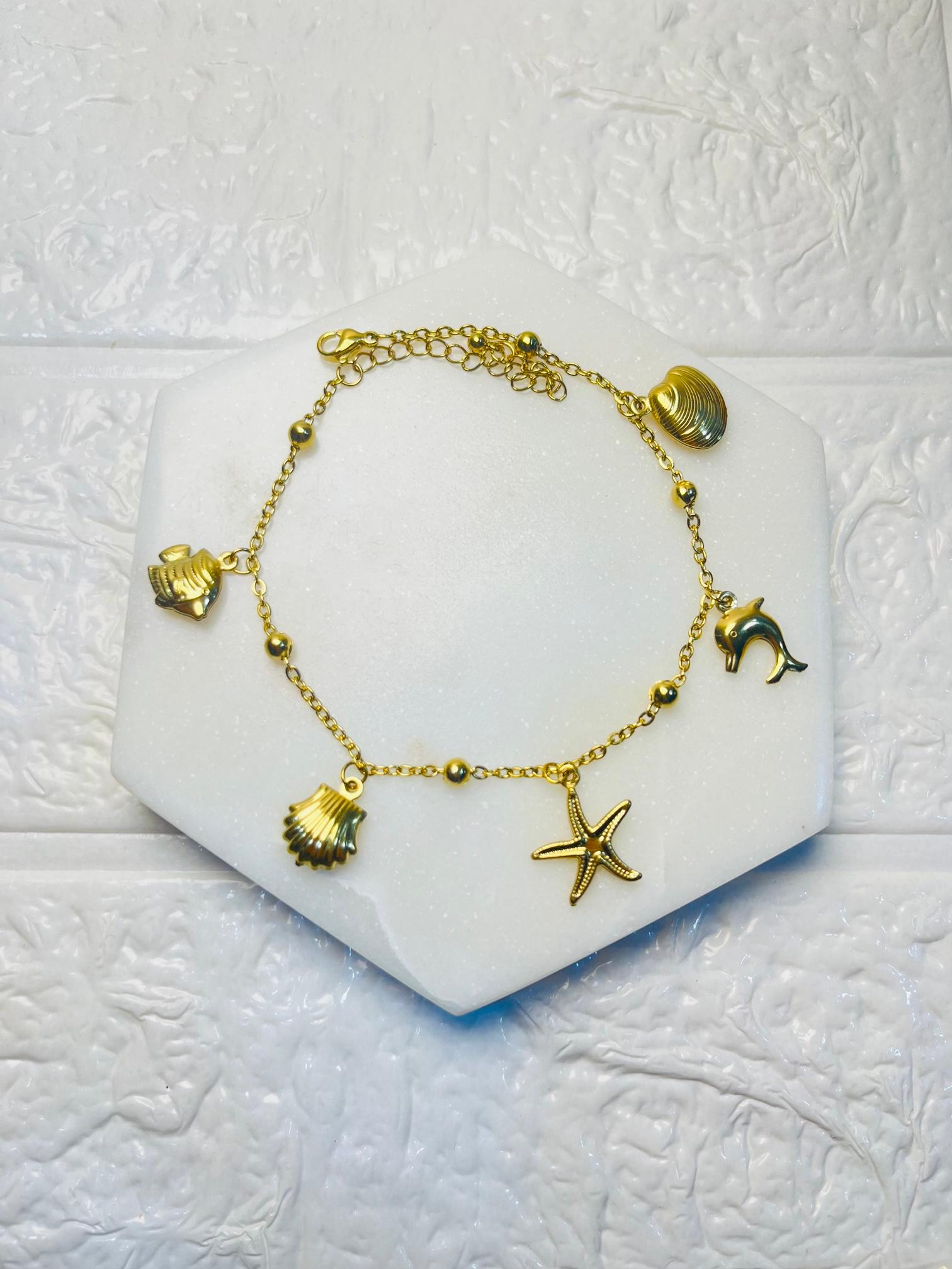 Ocean Charm Bracelet | Anti-tarnish